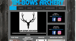 Desktop Screenshot of jimbowsarchery.ca